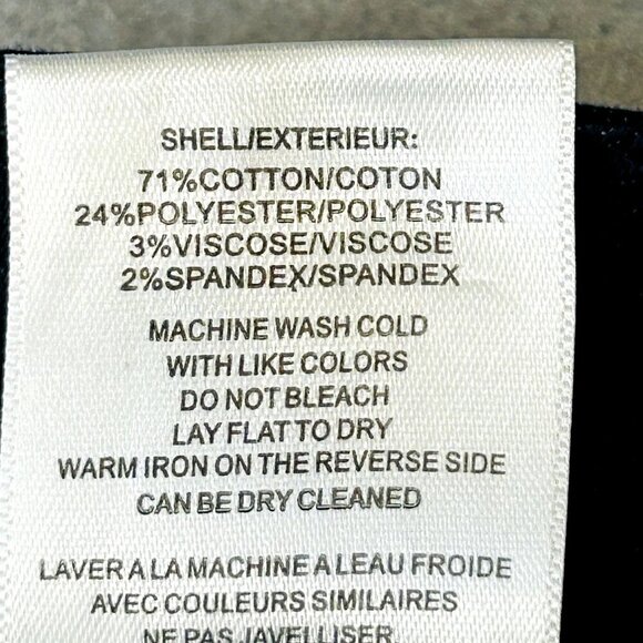 Vigoss Jagger Flare Dark Blue Denim Jeans Size 30 Mid-Rise Stretch Cotton Blend - Picture 11 of 15